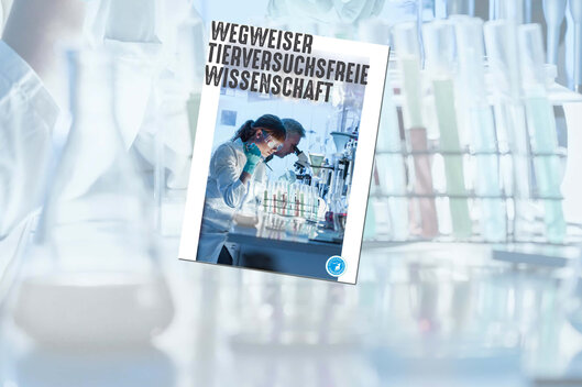 Cover des Wegweisers Tierversuchsfreie Wissenschaft